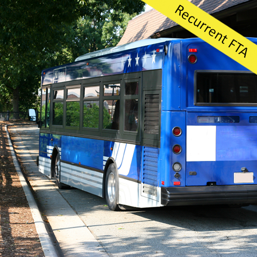 bus parked at the curb