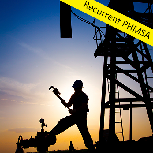 Oil worker at rig. Recurrent PHMSA course.